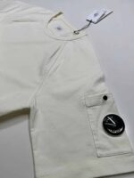 CP Company raglan heavy jersey lens T-shirt in Gauze white - XS / P2P 20.5” - Image 5
