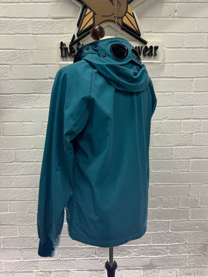 CP Company GD Shell Goggle Jacket in Petrol Blue - Image 8