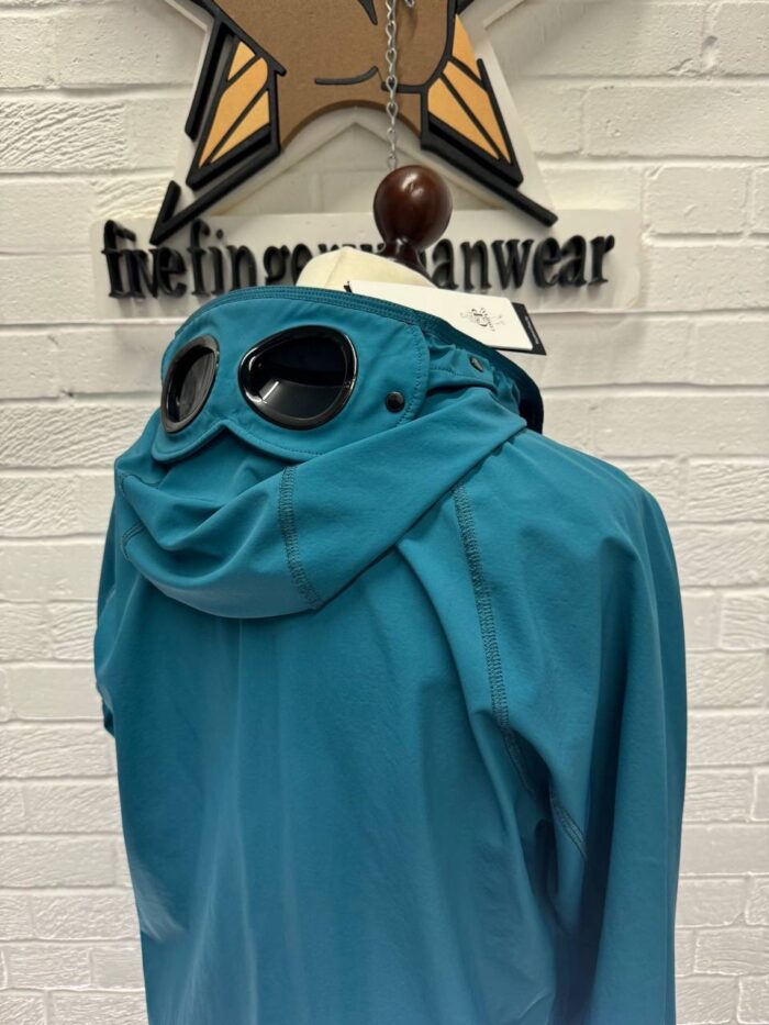 CP Company GD Shell Goggle Jacket in Petrol Blue - Image 7