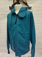 CP Company GD Shell Goggle Jacket in Petrol Blue - Image 6