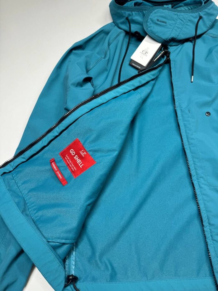 CP Company GD Shell Goggle Jacket in Petrol Blue - Image 2