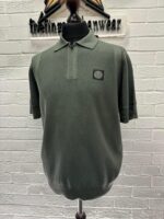 533B4 Stone Island Short-sleeve Polo Knit in Green - Image 2