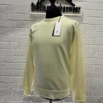 CP Company Cotton Fleece Crew Neck Sweatshirt in Yellow.