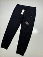 CP Company light fleece jogging pant in black. - Image 3