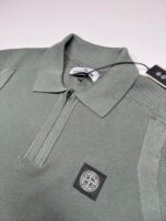 533B4 Stone Island Short-sleeve Polo Knit in Green - Image 3
