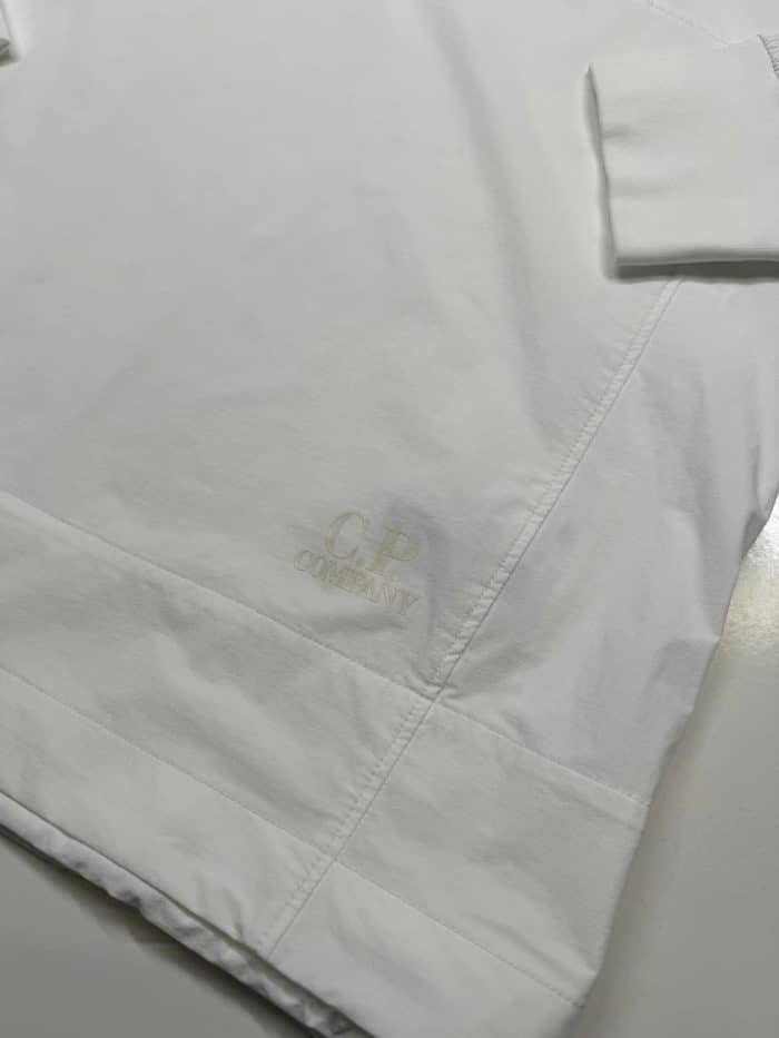 C.P. Company Dyshell Hooded Jacket in White - Image 2