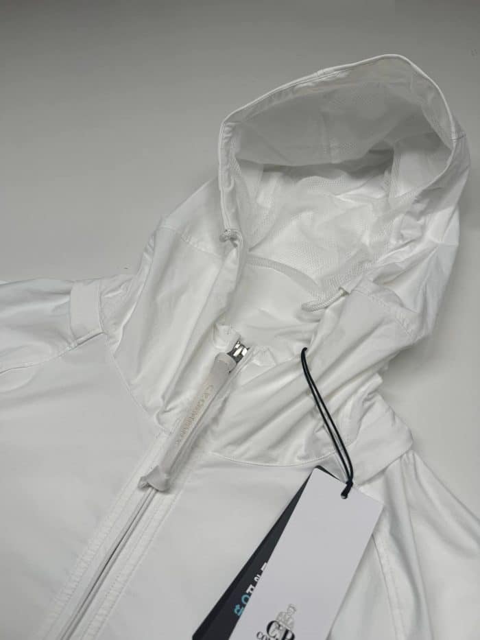 C.P. Company Dyshell Hooded Jacket in White - Image 3