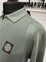 533B4 Stone Island Short-sleeve Polo Knit in Green - Image 5
