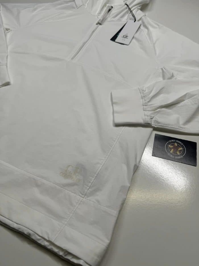 C.P. Company Dyshell Hooded Jacket in White - Image 5