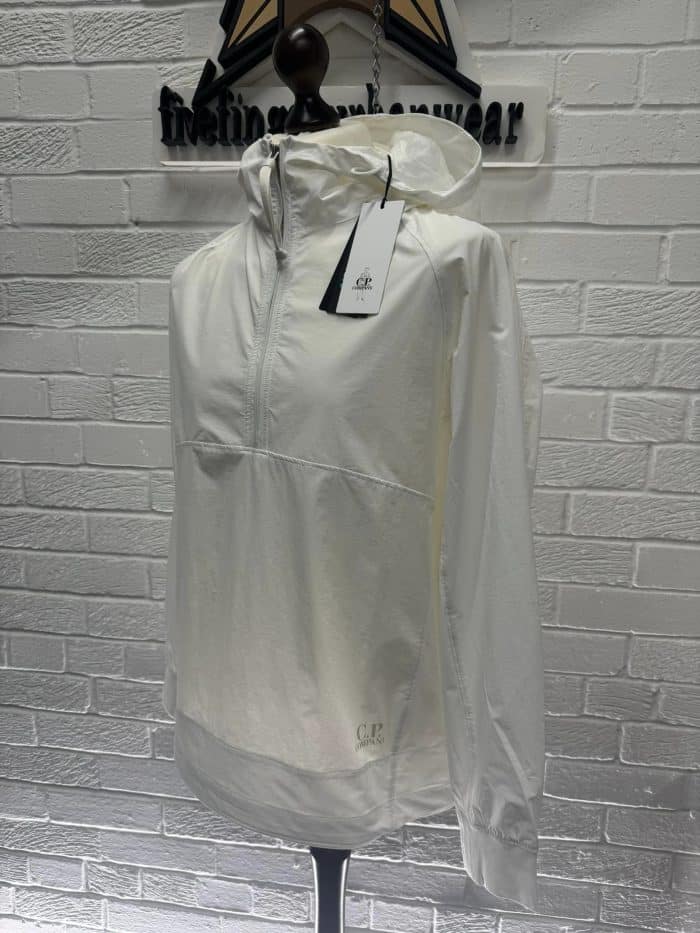 C.P. Company Dyshell Hooded Jacket in White - Image 7