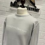 C.P. Company Cotton Fleece Crew Neck Sweatshirt in Grey