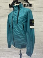Stone Island 42323 Membrana 3l Tc Twin Zip Funnel Neck Jacket in Turquoise - Image 7