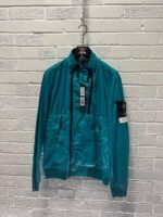 Stone Island 42323 Membrana 3l Tc Twin Zip Funnel Neck Jacket in Turquoise - Image 9