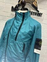 Stone Island 42323 Membrana 3l Tc Twin Zip Funnel Neck Jacket in Turquoise - Image 10