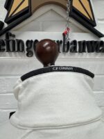 CP company Light Fleece 1/4 zip Sweatshirt in White  - Large / 22.5” p2p - Image 7