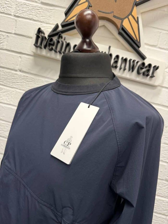 CP Company Dyshell Crew Sweatshirt in Navy - Image 6