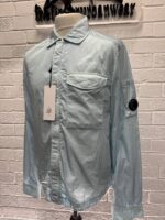 C.P. Company 039A  Chrome-R Zipped Overshirt in Sky Blue - Image 5