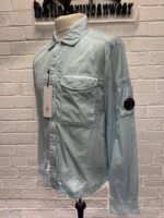 C.P. Company 039A  Chrome-R Zipped Overshirt in Sky Blue - Image 6