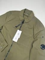 CP Company Organic Gabardine zipped overshirt in Green - XS. / p2p 19” - Image 2