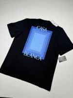 Casablanca Logo Degrade Screen Printed T Shirt Black