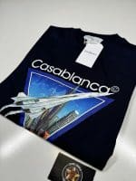 Casablanca 'AIIIIIIR' T-Shirt In Dark Navy - Image 3