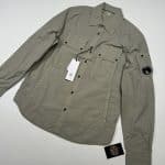 C.P. Company Flatt Nylon shirt in moss
