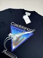 Casablanca 'AIIIIIIR' T-Shirt In Dark Navy - Image 5
