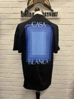 Casablanca Logo Degrade Screen Printed T Shirt Black - Image 6