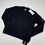 C.P. company 145A crew knit in sea island cotton in navy