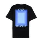 Casablanca Logo Degrade Screen Printed T Shirt Black - Image 10