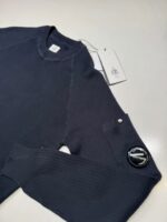 C.P. company 146A  crew knit in sea island cotton in navy - Size 44 / XS / P2P 20” - Image 3