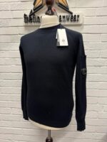C.P. company 146A  crew knit in sea island cotton in navy - Size 44 / XS / P2P 20” - Image 6
