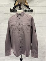 C.P. Company Organic Gabardine shirt  In mauve Large / p2p 23” - Image 7