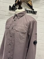 C.P. Company Organic Gabardine shirt  In mauve Large / p2p 23” - Image 4