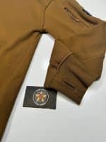 CP company Diagonal Raised Fleece 1/4 zip Sweatshirt in Brown. Large / 21.5” p2p - Image 2