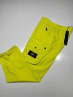 Stone Island 30203 Cargo trousers in light stretch cotton tela - Bright Green W31”