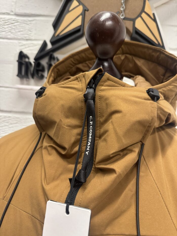 C.P. COMPANY 025A Pro-Tek Hooded Primaloft Padded Jacket in Toffee C.P. COMPANY 025A Pro-Tek Hooded Primaloft Padded Jacket in Toffee