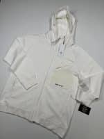 C.P. Company 078A Metropolis Series Diagonal Raised Fleece open zip Hooded Sweatshirt in white - XXL / 25” p2p - Image 2