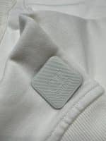 C.P. Company 078A Metropolis Series Diagonal Raised Fleece open zip Hooded Sweatshirt in white - XXL / 25” p2p - Image 3