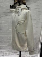 C.P. Company 078A Metropolis Series Diagonal Raised Fleece open zip Hooded Sweatshirt in white - XXL / 25” p2p - Image 7