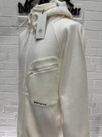 C.P. Company 078A Metropolis Series Diagonal Raised Fleece open zip Hooded Sweatshirt in white - XXL / 25” p2p - Image 8