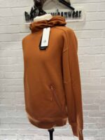 C.P. Company Diagonal Raised Fleece Goggle Hoodie Colour - Orange - Large / p2p 22.5” - Image 6