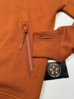 C.P. Company Diagonal Raised Fleece Goggle Hoodie Colour - Orange - Large / p2p 22.5” - Image 8