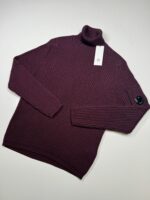 C.P. Company Turtleneck Re-Wool pull over in purple - Size 50 / Large / 22.5” P2P