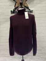 C.P. Company Turtleneck Re-Wool pull over in purple - Size 50 / Large / 22.5” P2P - Image 3