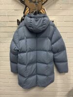 CP Company Flatt Nylon Long down hooded jacket in blue -   Size 50 / Large / p2p 24.5” - Image 10