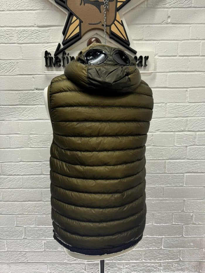 C.P. Company DD Shell Padded Goggle Vest in Green - Image 7