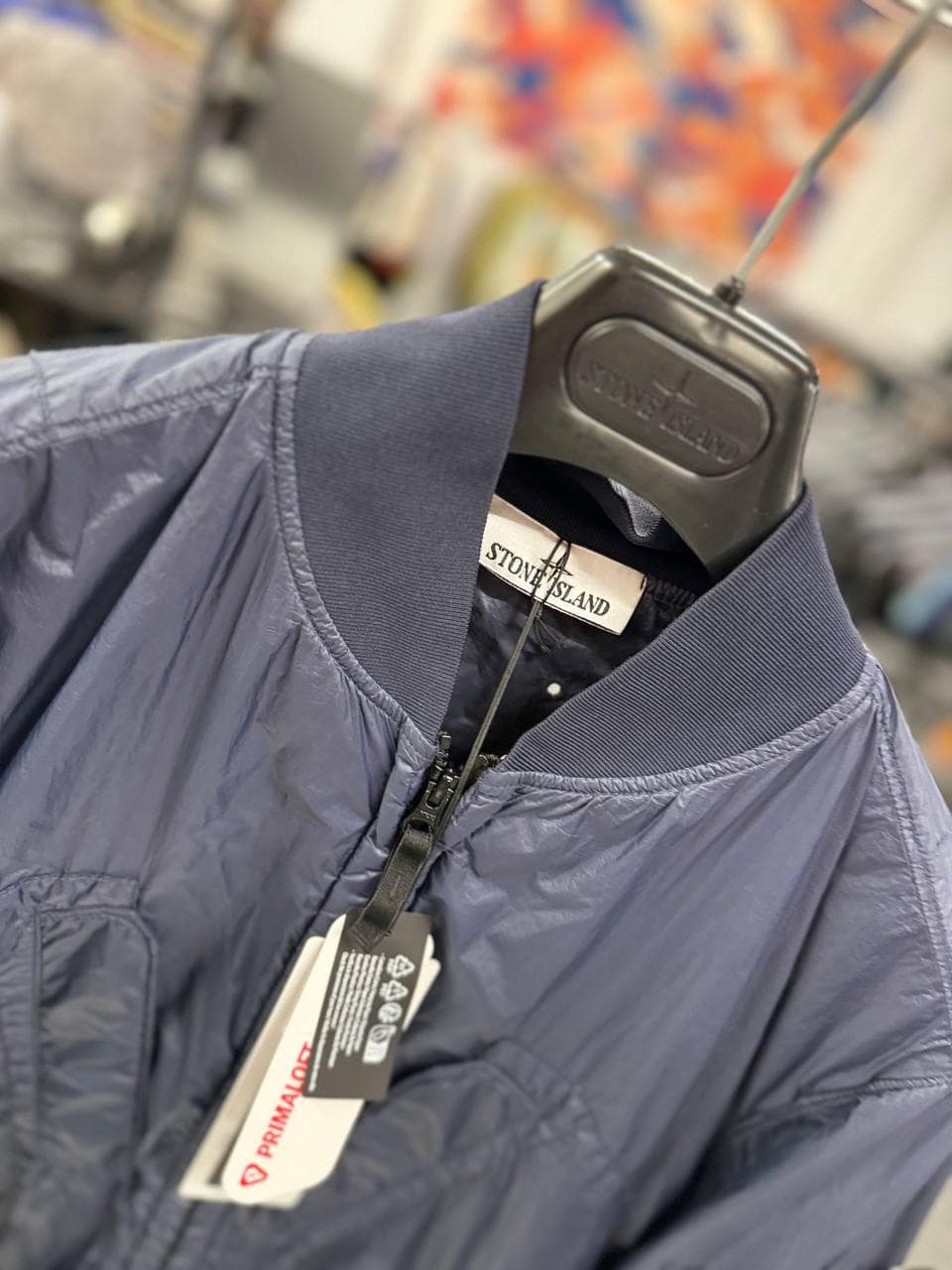 ジャケット・アウター Micro Yarn w/ Primaloft Packable Bomber STONE ISLAND 42125 PACKABLE_GARMENT DYED MICRO YARN WITH