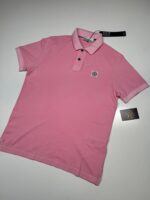 Stone island polo 2SC67 PIGMENT DYE Short-sleeve polo shirt in cotton piqué  - V0080 soft pink