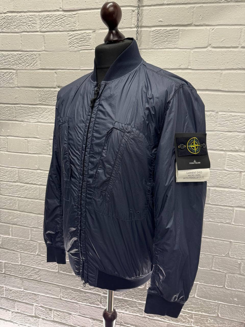 ジャケット・アウター Micro Yarn w/ Primaloft Packable Bomber STONE ISLAND 42125 PACKABLE_GARMENT DYED MICRO YARN WITH